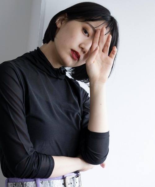 PAGEBOY（ページボーイ）の「シアータートルインナーセット（Tシャツ/カットソー・レディース・ホワイト/ブラック/ブルー系その他・FREE）」の14枚目の写真