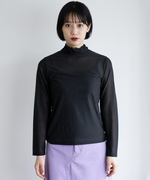 PAGEBOY（ページボーイ）の「シアータートルインナーセット（Tシャツ/カットソー・レディース・ホワイト/ブラック/ブルー系その他・FREE）」の9枚目の写真