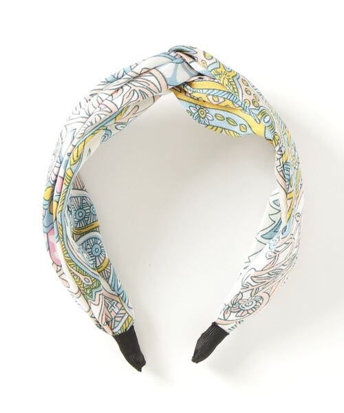 セール Urge トップノット デザイン プリント カチューシャ 花柄 チェーン 柄物 カチューシャ Vibgyor Women ヴィブジョー ウィメン のファッション通販 Zozotown