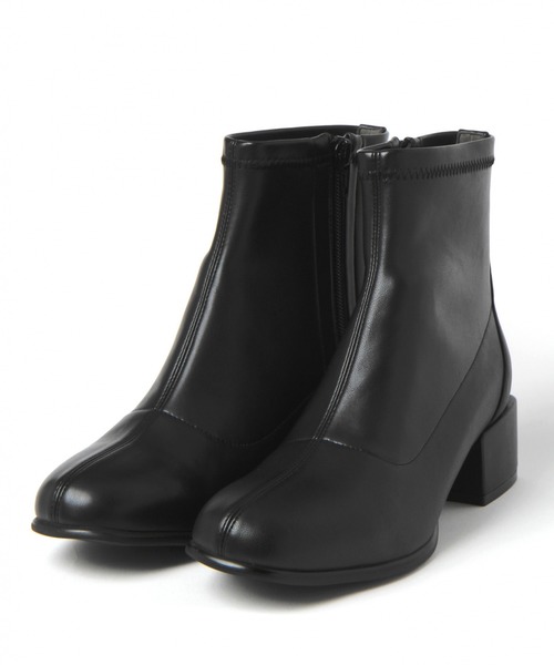 studio CLIP（スタディオクリップ）の「センターシームソフトブーツ（ブーツ・レディース・アイボリー/ブラック・MEDIUM/LARGE）」の2枚目の写真
