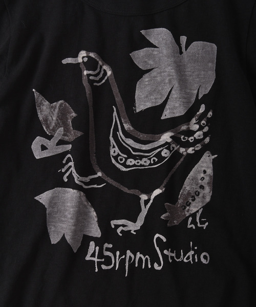 45R 山ものがたりのプリントTシャツ 45R（フォーティファイブアール）の「山ものがたりのプリントT