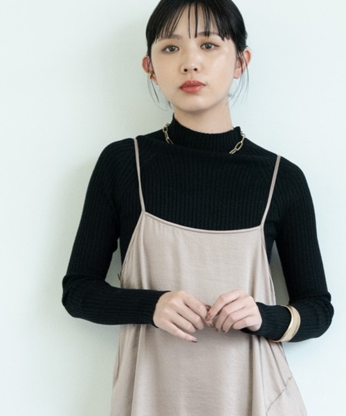 Aunt Marie's(アントマリーズ)の「ストレッチリブハイネックニット /AUNTMARIE'S(ニット/セーター・レディース・ブラック/パープル/ブラウン/グリーン/アイボリー/モカ/ブルー/ライトグレー・FREE)」の16枚目の写真