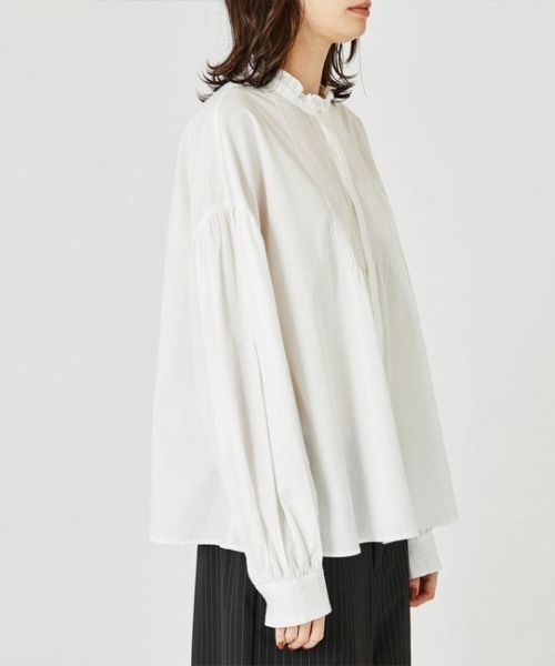 値下げ!!美品★midiumisolid ミディウミソリッド ブラウス ブラック MIDIUMISOLID（ミディウミソリッド）の「【2020AW新作