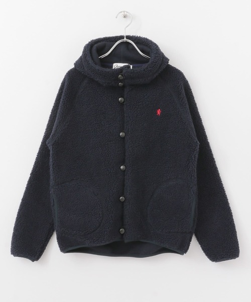 URBAN RESEARCH DOORS（アーバンリサーチドアーズ）の「GYMPHLEX　T/A ボアフードジャケット（ブルゾン・レディース・アイボリー/ネイビー・16）」の4枚目の写真