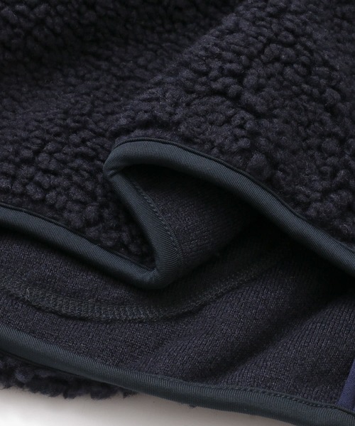 URBAN RESEARCH DOORS（アーバンリサーチドアーズ）の「GYMPHLEX　T/A ボアフードジャケット（ブルゾン・レディース・アイボリー/ネイビー・16）」の9枚目の写真