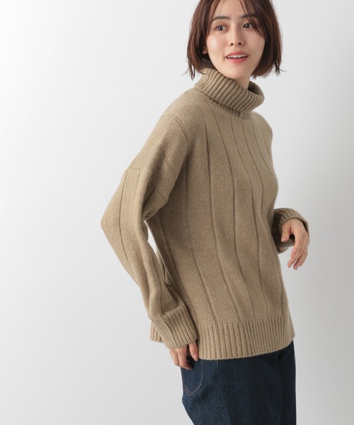 LEPSIM(レプシィム)の「5Gミルキータッチタートル 918756(ニット/セーター・レディース・ライトブルー/アイボリー/モカ/サーモンピンク/ラベンダー・FREE)」の17枚目の写真