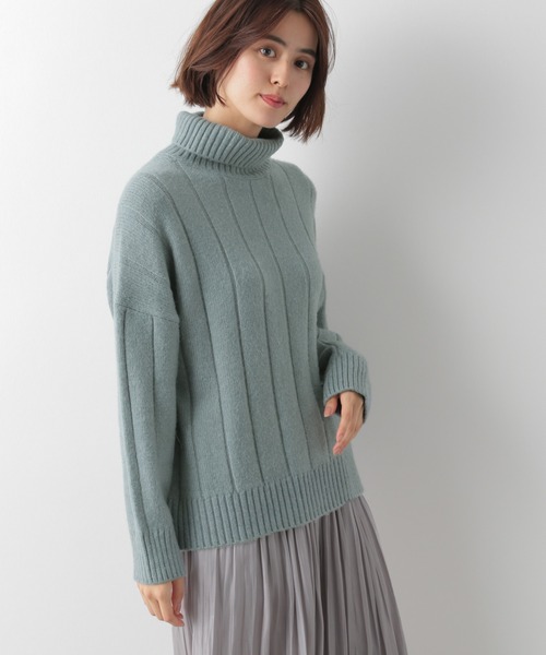 LEPSIM(レプシィム)の「5Gミルキータッチタートル 918756(ニット/セーター・レディース・ライトブルー/アイボリー/モカ/サーモンピンク/ラベンダー・FREE)」の19枚目の写真