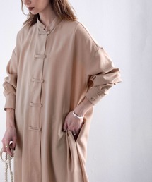 classicalelf | 最旬、チャイナ風。ロング丈バンドカラーシャツ(シャツ/ブラウス)