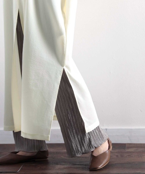 classicalelf(クラシカルエルフ)の「最旬、チャイナ風。ロング丈バンドカラーシャツ(シャツ/ブラウス・レディース・アイボリー/グレイッシュベージュ・MEDIUM/LARGE/X-LARGE)」の11枚目の写真