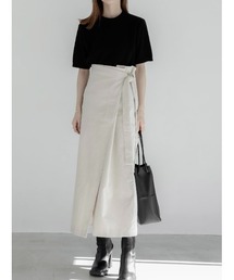 コーデュロイラップスカート