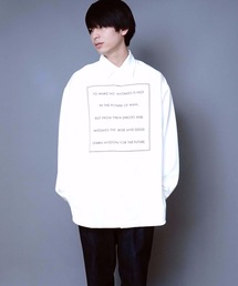 JEANS MATE（ジーンズメイト）の「グラフィックＡラインシャツ　バックプリント　長袖シャツ（シャツ/ブラウス・メンズ）」