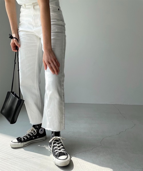 CANAL JEAN（キャナルジーン）の「RED CHOP WORKS(レッドチョップワークス) カットオフクロップドパンツ（その他パンツ・レディース・ホワイト・40/38/36）」の5枚目の写真