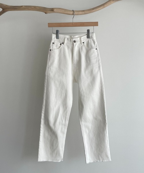 CANAL JEAN（キャナルジーン）の「RED CHOP WORKS(レッドチョップワークス) カットオフクロップドパンツ（その他パンツ・レディース・ホワイト・40/38/36）」の6枚目の写真