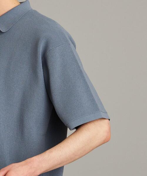 Steven Alan（スティーブンアラン）の「＜Steven Alan＞ HYBD LOOSE 5SLEEVE POLOSHIRT/ポロシャツ（ポロシャツ・メンズ・コバルトブルー/ホワイト・M/XL/S/L）」の10枚目の写真