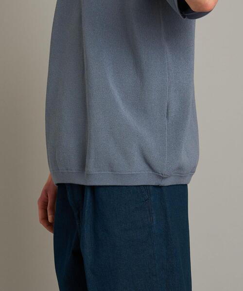 Steven Alan（スティーブンアラン）の「＜Steven Alan＞ HYBD LOOSE 5SLEEVE POLOSHIRT/ポロシャツ（ポロシャツ・メンズ・コバルトブルー/ホワイト・M/XL/S/L）」の11枚目の写真