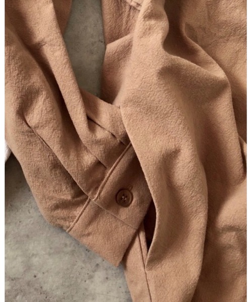 She's Closet（シーズクローゼット）の「オーバーサイズ長袖ロング丈シャツワンピース（シャツワンピース・レディース・ホワイト/ベージュ/ライトブルー・FREE）」の22枚目の写真