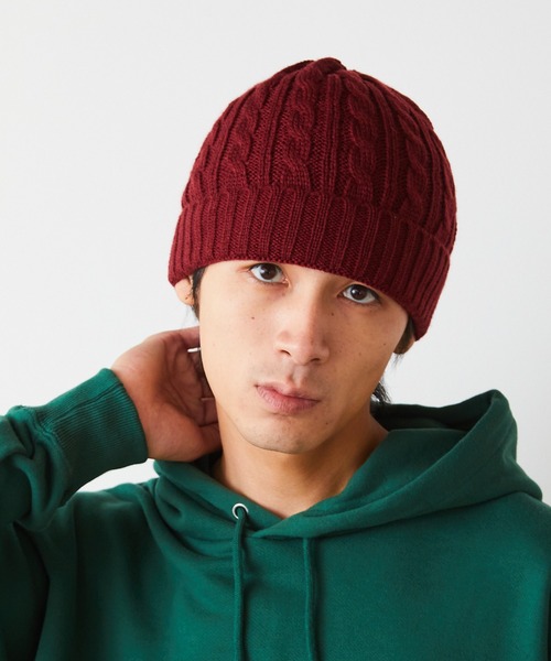 newhattan(ニューハッタン)の「NEW HATTAN/ニューハッタン カラーニットキャップ ビーニー/ニット帽(ニットキャップ/ビーニー・メンズ・ホワイト/ブラック/ダークブラウン/ベージュ/ネイビー/レッド/ダークグレー/バーガンディー/ロイヤルブルー/オリーブ/パープル/ライトピンク/ピンク・FREE)」の13枚目の写真