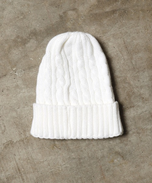 newhattan(ニューハッタン)の「NEW HATTAN/ニューハッタン カラーニットキャップ ビーニー/ニット帽(ニットキャップ/ビーニー・メンズ・ホワイト/ブラック/ダークブラウン/ベージュ/ネイビー/レッド/ダークグレー/バーガンディー/ロイヤルブルー/オリーブ/パープル/ライトピンク/ピンク・FREE)」の2枚目の写真