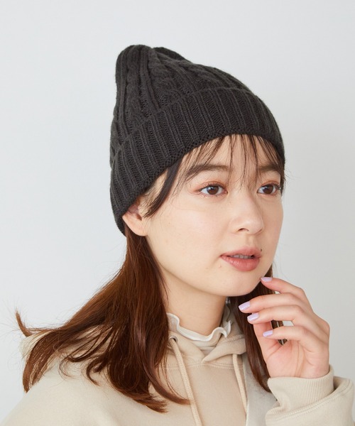 newhattan(ニューハッタン)の「NEW HATTAN/ニューハッタン カラーニットキャップ ビーニー/ニット帽(ニットキャップ/ビーニー・メンズ・ホワイト/ブラック/ダークブラウン/ベージュ/ネイビー/レッド/ダークグレー/バーガンディー/ロイヤルブルー/オリーブ/パープル/ライトピンク/ピンク・FREE)」の20枚目の写真