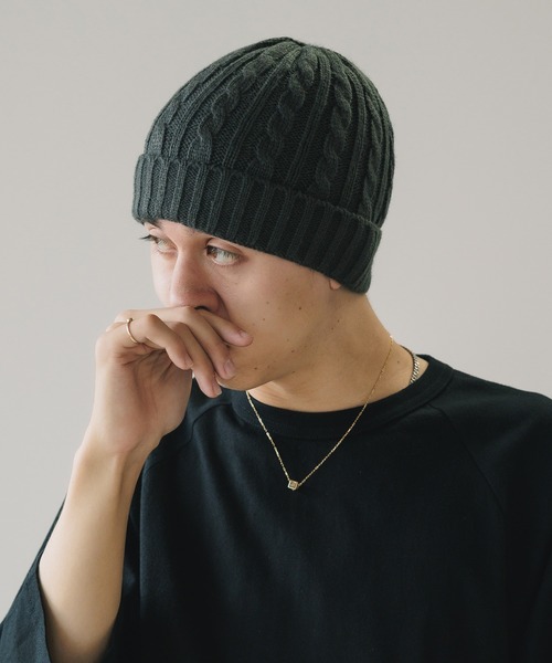 newhattan(ニューハッタン)の「NEW HATTAN/ニューハッタン カラーニットキャップ ビーニー/ニット帽(ニットキャップ/ビーニー・メンズ・ホワイト/ブラック/ダークブラウン/ベージュ/ネイビー/レッド/ダークグレー/バーガンディー/ロイヤルブルー/オリーブ/パープル/ライトピンク/ピンク・FREE)」の19枚目の写真