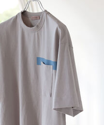 BEAMS LIGHTS | 【WEB限定】BEAMS LIGHTS / バックセンター ラインプリント ポケットTシャツ(Tシャツ/カットソー)