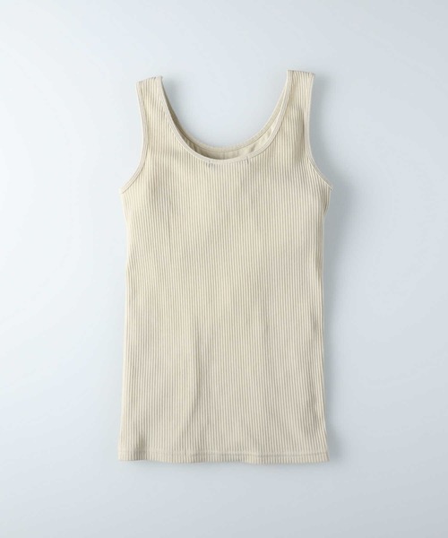 HONEYSUCKLE ROSE(ハニーサックルローズ)の「【HONEYSUCKLE ROSE】カップ付きリブタンク(タンクトップ・レディース・ライトベージュ/グリーン/ダークグレー・S/M/L)」の17枚目の写真