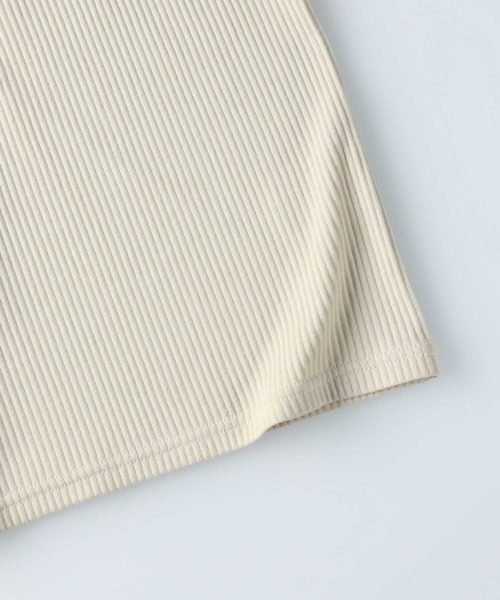 HONEYSUCKLE ROSE(ハニーサックルローズ)の「【HONEYSUCKLE ROSE】カップ付きリブタンク(タンクトップ・レディース・ライトベージュ/グリーン/ダークグレー・S/M/L)」の12枚目の写真