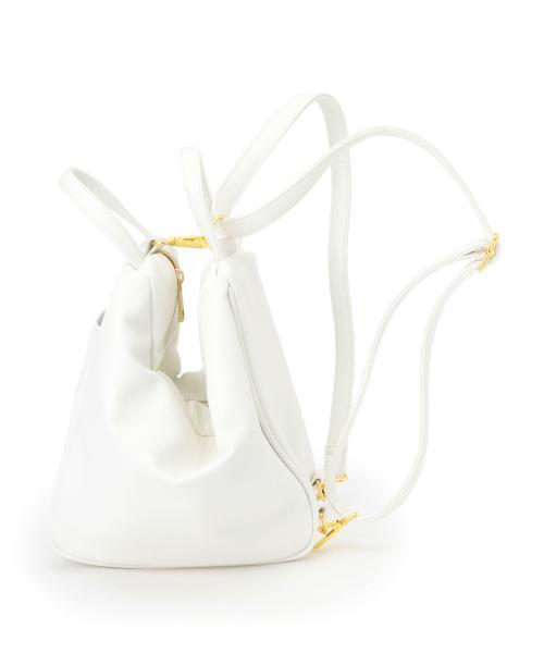 Ray BEAMS（レイビームス）の「▽【sweet 4月号掲載】Casselini / 3WAY リュック（バックパック/リュック・レディース・オフホワイト/ブルー・ONE SIZE）」の5枚目の写真