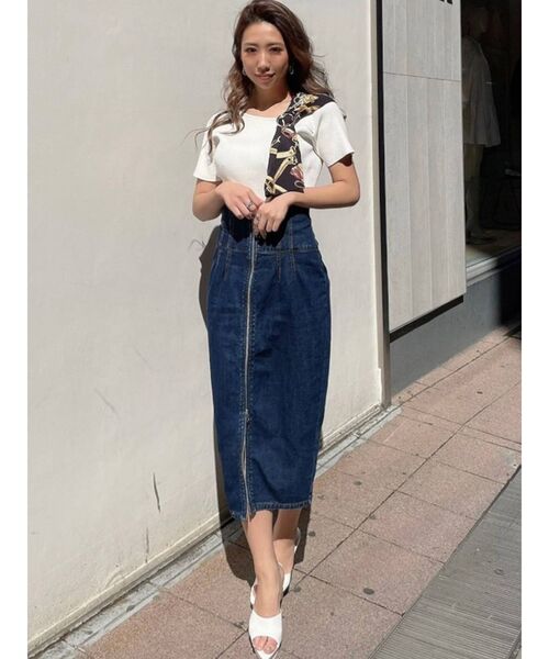 RESEXXY(リゼクシー)の「センタージップハイウエストスカート(デニムスカート・レディース・ホワイト/ピンク/インディゴブルー・SMALL/MEDIUM)」の20枚目の写真