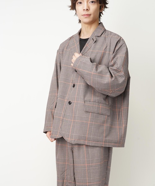 おしゃれスタ（オシャレスタ）の「TRビッグシルエットテーラードジャケット(IR)（テーラードジャケット・メンズ・その他/ベージュ/ブラック/ブルー系その他/グレイッシュベージュ/カーキ・L/M）」の6枚目の写真