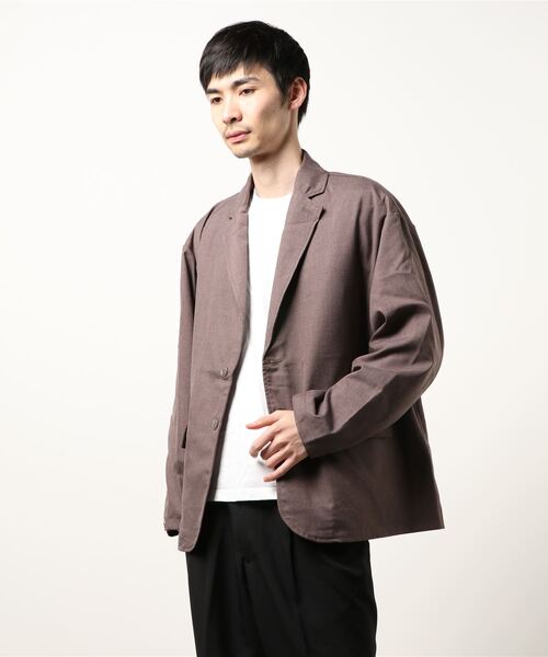 おしゃれスタ（オシャレスタ）の「TRビッグシルエットテーラードジャケット(IR)（テーラードジャケット・メンズ・その他/ベージュ/ブラック/ブルー系その他/グレイッシュベージュ/カーキ・L/M）」の22枚目の写真