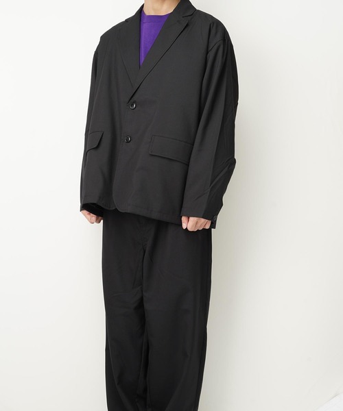 おしゃれスタ（オシャレスタ）の「TRビッグシルエットテーラードジャケット(IR)（テーラードジャケット・メンズ・その他/ベージュ/ブラック/ブルー系その他/グレイッシュベージュ/カーキ・L/M）」の7枚目の写真