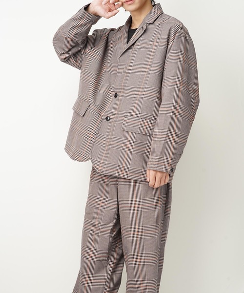 おしゃれスタ（オシャレスタ）の「TRビッグシルエットテーラードジャケット(IR)（テーラードジャケット・メンズ・その他/ベージュ/ブラック/ブルー系その他/グレイッシュベージュ/カーキ・L/M）」の18枚目の写真