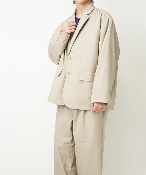 おしゃれスタ（オシャレスタ）の「TRビッグシルエットテーラードジャケット(IR)（テーラードジャケット・メンズ・その他/ベージュ/ブラック/ブルー系その他/グレイッシュベージュ/カーキ・L/M）」の11枚目の写真