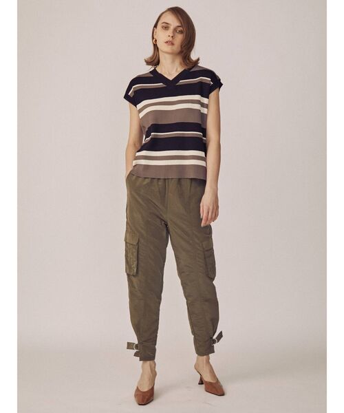 THE DAYZ TOKYO（ザデイズトーキョー）の「【THE DAYZ TOKYO】ボーダーニットタンク（ニット/セーター・レディース・ブラック/ブラウン/ブルー・FREE）」の5枚目の写真