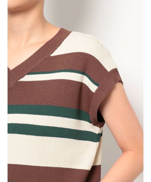 THE DAYZ TOKYO（ザデイズトーキョー）の「【THE DAYZ TOKYO】ボーダーニットタンク（ニット/セーター・レディース・ブラック/ブラウン/ブルー・FREE）」の22枚目の写真