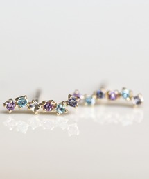 cui-cui（キュイキュイ）の「マルチカラーブルーストーン ピアス  | K10YG（ピアス（両耳用））」