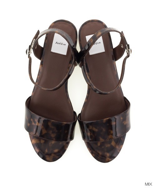 A de Vivre（アドゥヴィーヴル）の「3E アンクルストラップサンダル（サンダル・レディース・アイボリー/ブラウン系その他/パープル/ブラック・S/LL/L/M）」の14枚目の写真