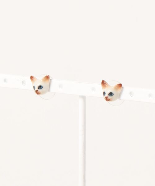 NACH（ナッシュ）の「（WEB限定あり）【NACH(ナッシュ)】ネコピアス（ピアス（両耳用）・レディース・アイボリー/ブラック系その他・FREE）」の13枚目の写真