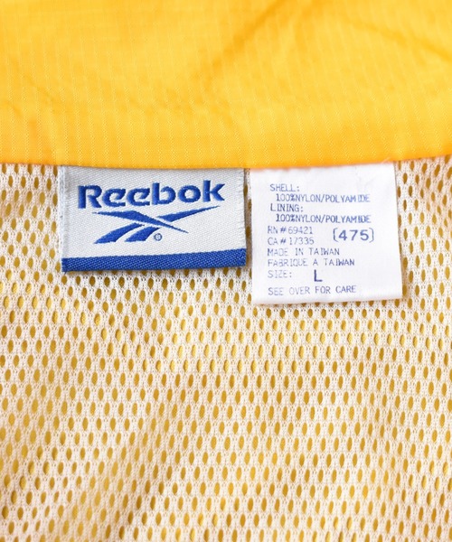 Reebok（リーボック）の「【ヴィンテージ古着】90's Reebok/リーボック プルオーバー ナイロンジャケット（ナイロンジャケット・メンズ・イエロー・LARGE）」の5枚目の写真