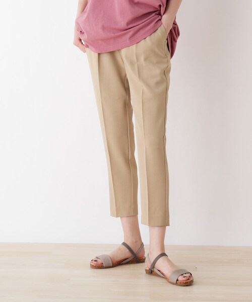 SHOO・LA・RUE(シューラルー)の「◆【SS-4L】ぷるぷるテーパードパンツ(その他パンツ・レディース・ブラック/ベージュ/ネイビー系7/グレー系その他2・01/04/05/06/10/02/03)」の3枚目の写真