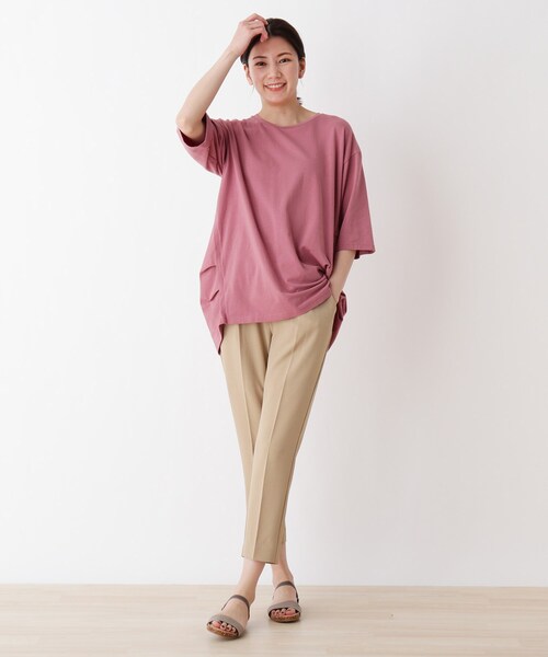 SHOO・LA・RUE(シューラルー)の「◆【SS-4L】ぷるぷるテーパードパンツ(その他パンツ・レディース・ブラック/ベージュ/ネイビー系7/グレー系その他2・01/04/05/06/10/02/03)」の16枚目の写真