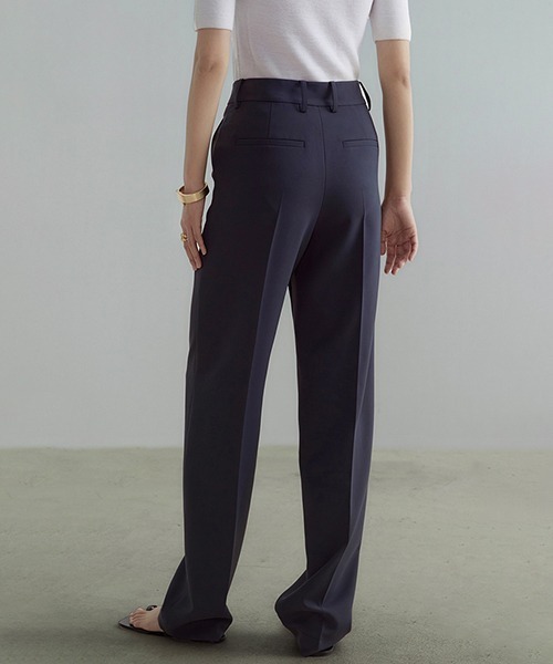 UNSPOKEN(アンスポクン)の「【UNSPOKEN】Simple straight slacks UD20K008(スラックス・レディース・ダークグレー・L/S/M)」の5枚目の写真