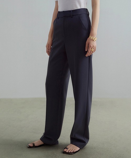 UNSPOKEN(アンスポクン)の「【UNSPOKEN】Simple straight slacks UD20K008(スラックス・レディース・ダークグレー・L/S/M)」の7枚目の写真