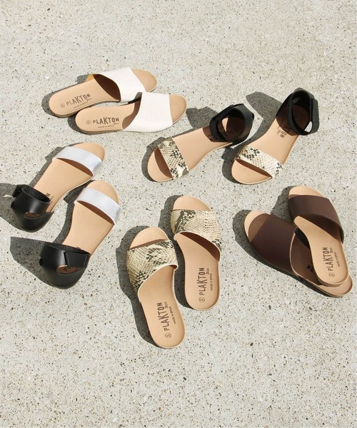 PLAKTON（プラクトン）の「《WEB限定》【PLAKTON/プラクトン】アンクルストラップサンダル◆（サンダル・レディース・ブラック/ベージュ/シルバー・36/37/38）」の4枚目の写真