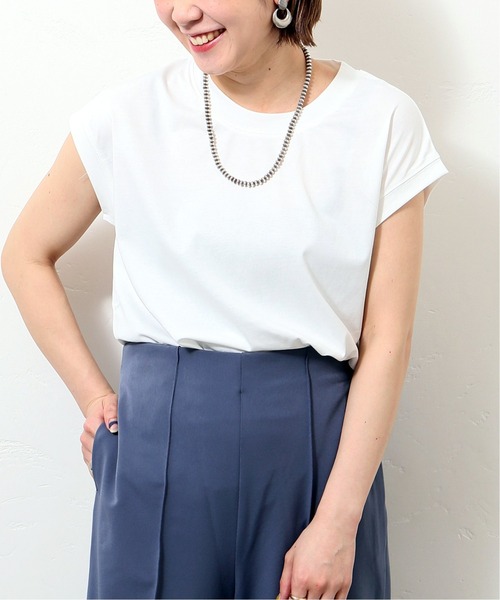 JOINT WORKS（ジョイントワークス）の「J-ワイドノースリTシャツ（Tシャツ/カットソー・レディース・ブラック/ライトグレー/ホワイト・FREE）」の2枚目の写真