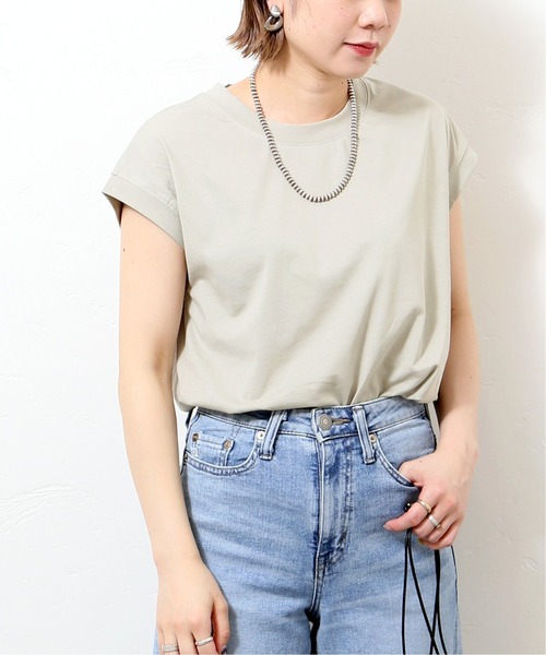 JOINT WORKS（ジョイントワークス）の「J-ワイドノースリTシャツ（Tシャツ/カットソー・レディース・ブラック/ライトグレー/ホワイト・FREE）」の3枚目の写真