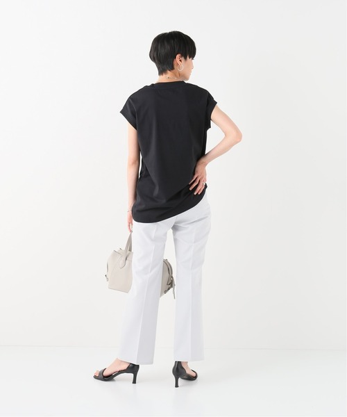 JOINT WORKS（ジョイントワークス）の「J-ワイドノースリTシャツ（Tシャツ/カットソー・レディース・ブラック/ライトグレー/ホワイト・FREE）」の14枚目の写真