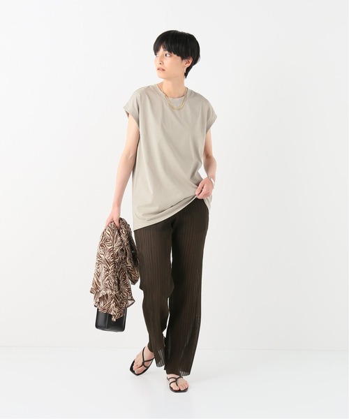 JOINT WORKS（ジョイントワークス）の「J-ワイドノースリTシャツ（Tシャツ/カットソー・レディース・ブラック/ライトグレー/ホワイト・FREE）」の11枚目の写真