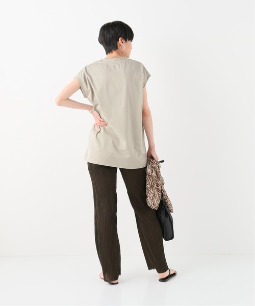 JOINT WORKS（ジョイントワークス）の「J-ワイドノースリTシャツ（Tシャツ/カットソー・レディース・ブラック/ライトグレー/ホワイト・FREE）」の8枚目の写真